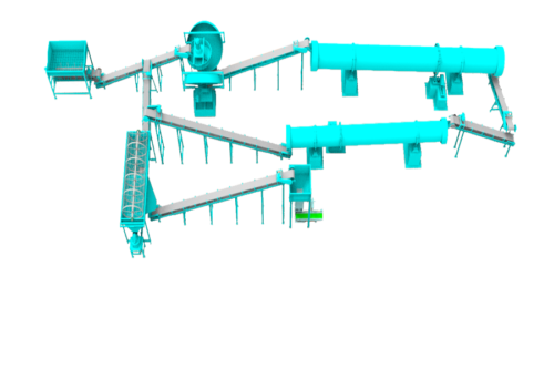 Línea De Producción De Fertilizantes Granuladores De Bandeja