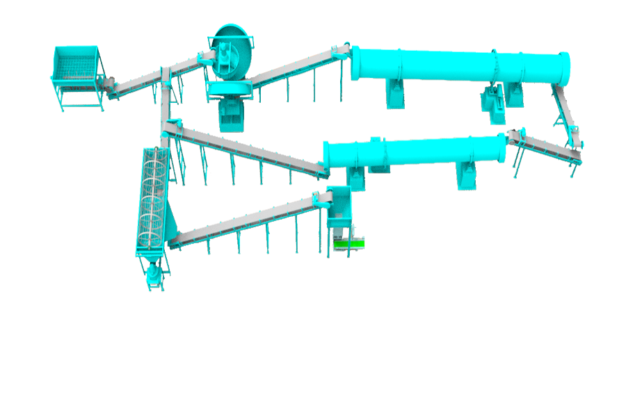 Línea De Producción De Fertilizantes Granuladores De Bandeja